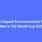 India's Squad Announcement for ICC Men's T20 World Cup 2024